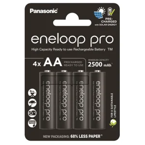 Акумулятор Panasonic Eneloop NI-MH Pro AA 2500 мАг, 4 шт., BK-3HCDE/4CP UA